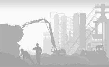 解体風景シルエット